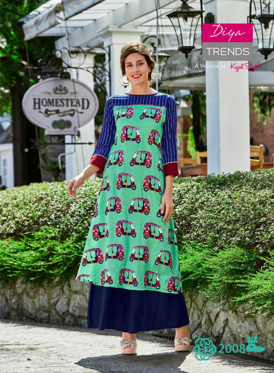 Purple City Vol-2 Diya Trends Pigment Print Kurti Supplier Purple City Vol-2 Diya Trends Pigment Print Kurti Supplier